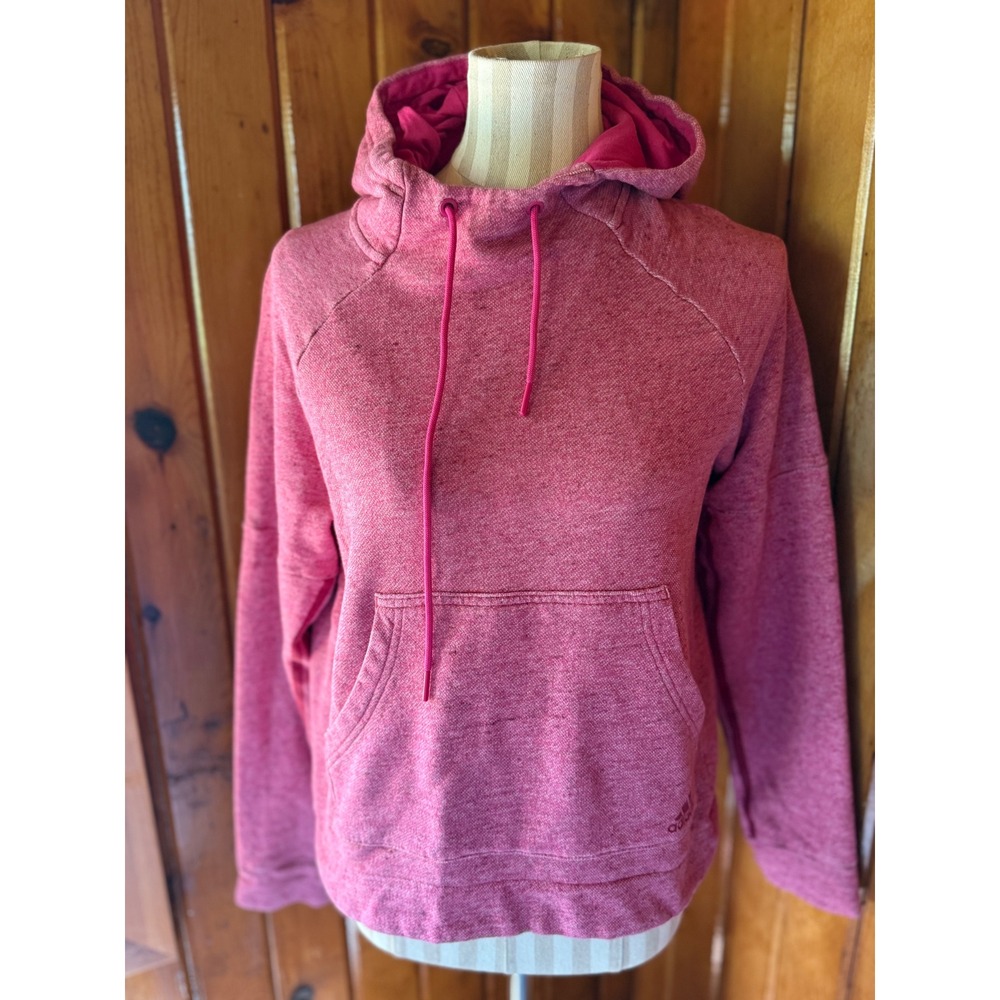 Adidas Hoodie Pullover Sweatshirt Athletic Casual Activewear Pink size‎ M